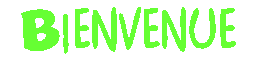 Gif animé bienvenue vert